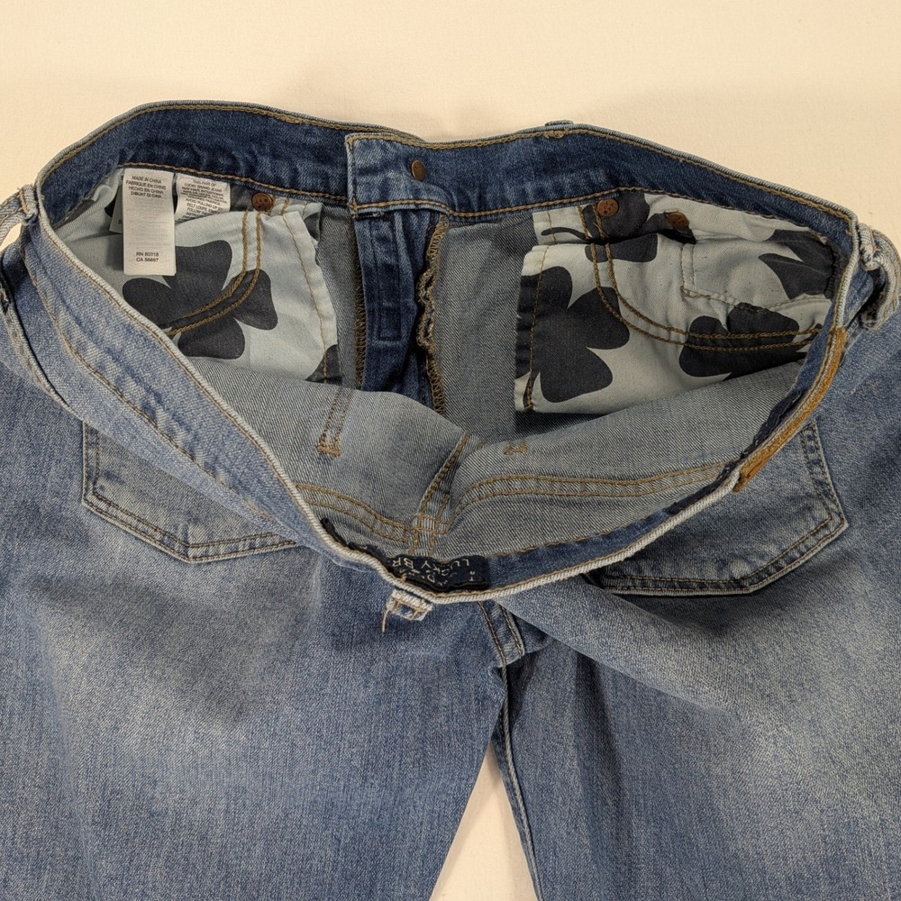 Lucky Brand Jeans Women's 10 Sweet Crop Stretch Denim Mom Boyfriend Straight y2k - Picture 9 of 12